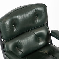 Green Leather Time Life Office Chair by Eames for Herman Miller 1996