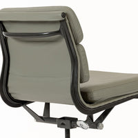 Herman Miller Eames Gray Leather Desk Chair Soft Pad 2000s