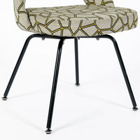 Eero Saarinen Executive Side Chair for Knoll Mid Century Modern Black Metal
