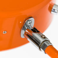 Vintage Mid-Century Modern Orange Floor Lamp by Ateljé Lyktan, Sweden, 1970s