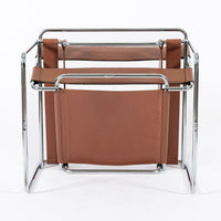 Mid Century Wassily Brown Lounge Chair by Marcel Breuer for Gavina