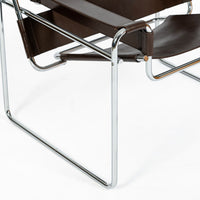 Mid Century Brown Wassily Chair by Marcel Breuer for Stendig 1960s, 2 Available