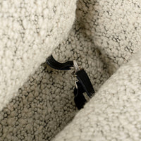 Early Restored Mid Century Ivory Wool Womb Chair by Saarinen for Knoll, Multiples/Custom Avail