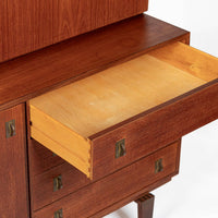 Mid-Century Danish Teak Wall Unit Bookcase by Peter Løvig Nielsen, Pair, 1960s