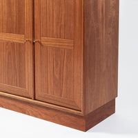 Danish Modern Modular Bookshelf Cabinet System in Teak Wood