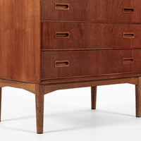 Mid-Century Danish Modern Teak Secretary Desk or Bar Cabinet Made in Denmark 1960s