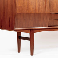 Mid-Century Danish Modern Teak High Sideboard or Bar Cabinet 1960s