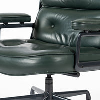 Green Leather Time Life Office Chair by Eames for Herman Miller 1996