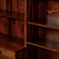 Mid-Century Swedish Rosewood Bookcase Dropdown Wall Unit by Bertil Fridhagen for Bodafors, 1960s