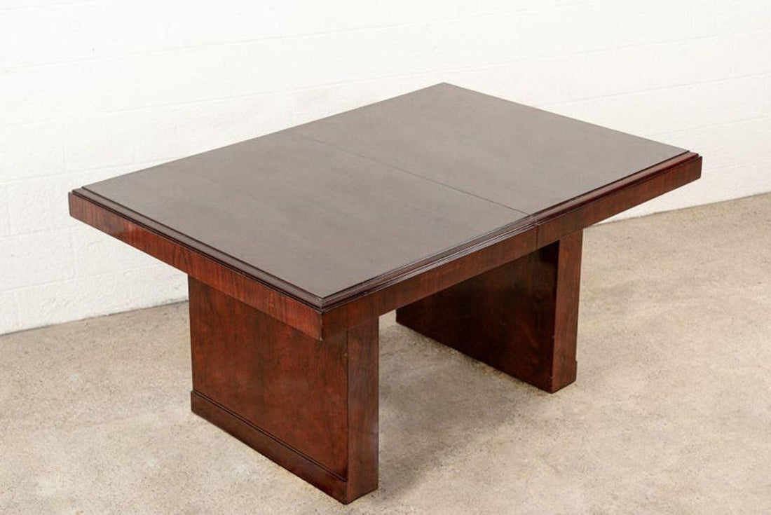 Antique Art Deco Wood Sideboard Cabinet or Credenza, Matching Table Available