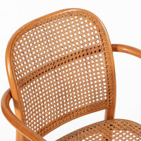 Vintage Bent Wood & Wicker Cafe Chairs by Josef Hoffman for Ligna