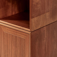 Danish Modern Modular Bookshelf Cabinet System in Teak Wood
