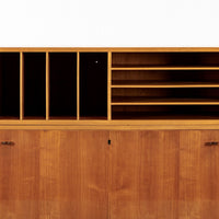 Exceptional Mid Century Danish Drop-Front Secretary Desk & Wall Shelf by Ditzel