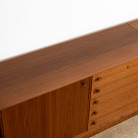 Pair of Swedish Mid-Century Modern Teak Bookcase Display Cabinets, 1960s