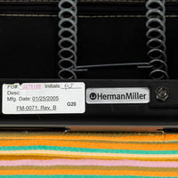 Eames Sofa Compact for Herman Miller, Alexander Girard Maharam Striped Fabric, 2 Available