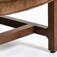 Pair of Mid-Century Brown Velvet Lounge Chairs Attributed to Edward Wormley, 1960s