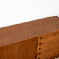 Pair of Swedish Mid-Century Modern Teak Bookcase Display Cabinets, 1960s