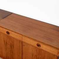 Mid-Century Modern Swedish Rosewood Wall Unit Bookcase by Bertil Fridhagen for Bodafors, 1960s