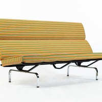 Mid Century Eames Herman Miller Sofa Compact, Alexander Girard Maharam Fabric, 2 Available