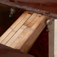 Antique Art Deco Wood Extendable Dining Table, Matching Credenza Available