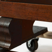 Art Deco Figured Walnut Sideboard Buffet or Bar Cabinet with Vitrine, circa 1930