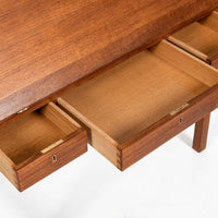Danish Mid-Century Modern Teak Dropdown Secretary Desk, 1960s
