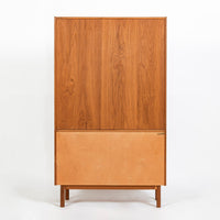 Pair Mid-Century Swedish Modern Teak Bookcase Cabinets, 1960s