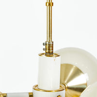 Pair of Mid-Century Modern Sputnik Chandeliers by Szarvasi, Hungary 1970s, 3x Avail