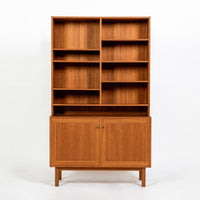 Pair Mid-Century Swedish Modern Teak Bookcase Cabinets, 1960s