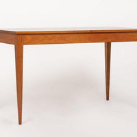 Antique French Art Deco Cherry Wood Writing Desk Table by Jacques Quinet