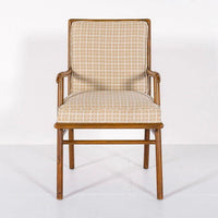 Mid Century Wood & Upholstery Arm Chair by Robsjohn-Gibbings for Widdicomb