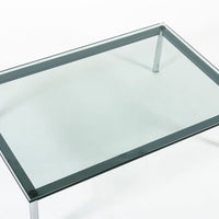 Bauhaus LC10-P Low Glass Coffee Table by Le Corbusier for Cassina