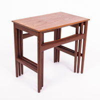 Mid Century Danish Teak Nesting Tables by Hans J. Wegner, 1960s