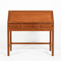 Danish Mid-Century Modern Teak Dropdown Secretary Desk, 1960s