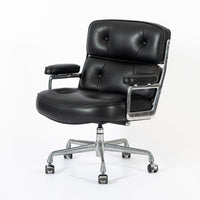 Eames Herman Miller Time Life Black Leather Office Chair