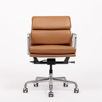 Eames Herman Miller Brown Leather Desk Chair Soft Pad 2000s