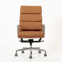Eames for Herman Miller Aluminum Group Soft Pad Brown Office Chair