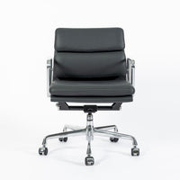 Eames for Herman Miller Gray Leather Office Chair 2000s