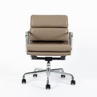 Eames for Herman Miller Taupe Tan Leather Office Chair 2000s