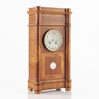 Antique French Wooden Chiming Mantel Clock, circa 1900