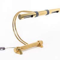 Vintage Tubular Brass Table Lamp by Casella Lighting, 1970s