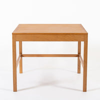Mid Century Danish Square Oak Wood Coffee Table by Borge Mogensen