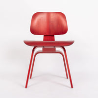 Mid Century DCW Red Plywood Chair by by Eames for Herman Miller