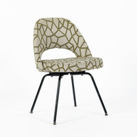 Eero Saarinen Executive Side Chair for Knoll Mid Century Modern Black Metal