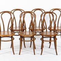 Vintage Thonet Bentwood Bistro Cafe Dining Chairs Set of 6
