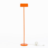 Vintage Mid-Century Modern Orange Floor Lamp by Ateljé Lyktan, Sweden, 1970s