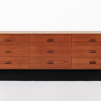Vintage Mid Century Lowboy Teak Wood Dresser 1960s