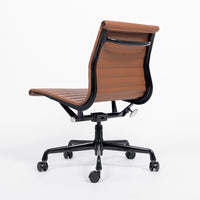 Mid Century Brown Leather Office Chair by Eames for Herman Miller