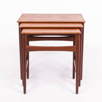 Mid Century Danish Teak Nesting Tables by Hans J. Wegner, 1960s