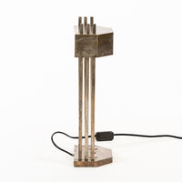 Antique Art Deco Brass Table Lamp by Marcel Breuer for 1925 Paris Exposition
